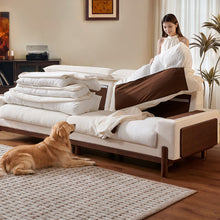 Muatkan imej ke dalam penonton Galeri, Owain Solid Wood and Adjustable Headrest Sofa