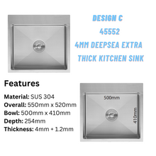 将图片加载到图库查看器,LEVANZO 4mm Extra-Thick Sink