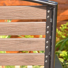 Muatkan imej ke dalam penonton Galeri, Leighton Wooden Metal Table Stackable Chairs Outdoor Furniture