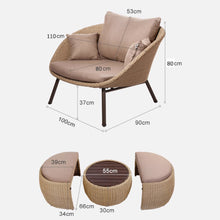 Muatkan imej ke dalam penonton Galeri, Rosa Courtyard Rattan Outdoor Furniture Balcony