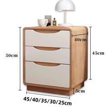 Muatkan imej ke dalam penonton Galeri, Antony Solid Wood Slate Bedside Table