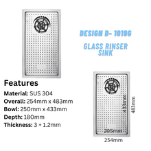 将图片加载到图库查看器,LEVANZO Glass Rinser Sink