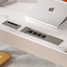 Muatkan imej ke dalam penonton Galeri, Effie Slate Work Study Desk With 3 Drawers Cabinet