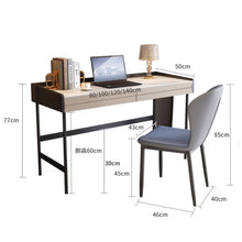 Muatkan imej ke dalam penonton Galeri, Stokes Slate 2 Drawers Study Work Desk