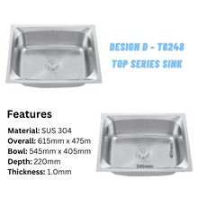将图片加载到图库查看器,LEVANZO Top Series Singe Sink