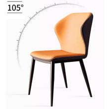 Muatkan imej ke dalam penonton Galeri, Vinny Back Posture PU Leather Dining Chair