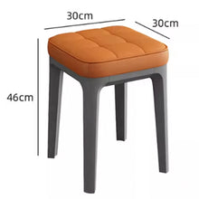 Muatkan imej ke dalam penonton Galeri, Ellena PU Leather Cushion Stackable Stool