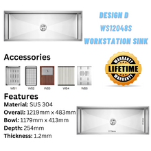 将图片加载到图库查看器,LEVANZO Workstation Sink