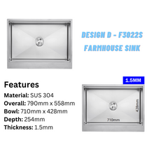 将图片加载到图库查看器,LEVANZO Farmhouse Sink