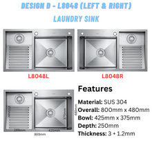 将图片加载到图库查看器,LEVANZO Laundry Sink