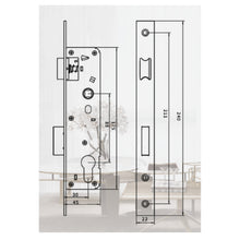 Muatkan imej ke dalam penonton Galeri, AEGLOG Smart Digital Lever Lock for Grill Door AEG-SDL-A80