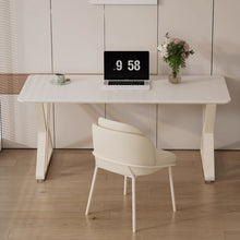 Muatkan imej ke dalam penonton Galeri, Trevino Cream Minimalist Modern Study Work Desk