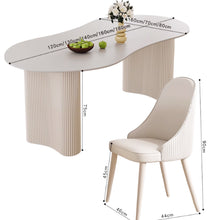 Muatkan imej ke dalam penonton Galeri, Elise Designer Cream Luxury Dining Table 1.2m to 1.8m