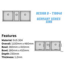 将图片加载到图库查看器,LEVENZO Germany Series Sink