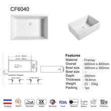 将图片加载到图库查看器,CAVARRO Fireclay CF6046 CF6040 CFS241810WS CFS271810WS