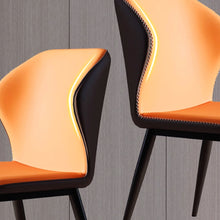 Muatkan imej ke dalam penonton Galeri, Vinny Back Posture PU Leather Dining Chair