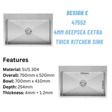 将图片加载到图库查看器,LEVANZO 4mm Extra-Thick Sink