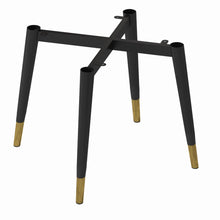 将图片加载到图库查看器,Rubio Italian Design Black Gold Leg Dining Chair