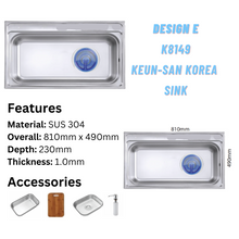 将图片加载到图库查看器,LEVANZO Keun-San Korea Sink