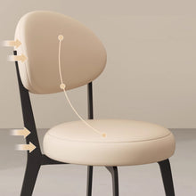 将图片加载到图库查看器,Keira Minimalist Round Seat Dining Chair
