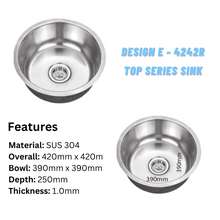 将图片加载到图库查看器,LEVANZO Top Series Singe Sink
