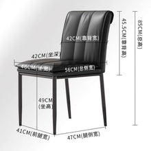 将图片加载到图库查看器,Horacio Saddle Leather Cushion Dining Chair