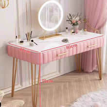Muatkan imej ke dalam penonton Galeri, Marilyn Princess Style Gold Legs Dressing Table Set 0.6m to 1m