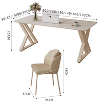 Muatkan imej ke dalam penonton Galeri, Trevino Cream Minimalist Modern Study Work Desk