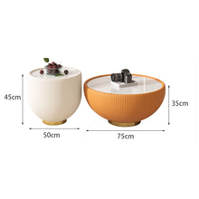 Muatkan imej ke dalam penonton Galeri, Sarah Pleated Round Modern Coffee Table