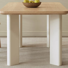 Load image into Gallery viewer, Hayden Solid Wood With Trendy Cream Leg Dining Table