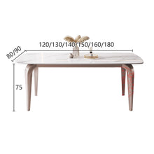 将图片加载到图库查看器,Flora Glossy Slate Designer Leg Dining Table 1.2m to 1.8m