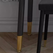 Muatkan imej ke dalam penonton Galeri, Carla Minimalist Glass Top Dressing Table Set 0.6m to 1.2m