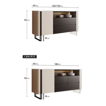 Load image into Gallery viewer, Khan Sintered Stone Sideboard Storage