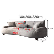 Muatkan imej ke dalam penonton Galeri, Cruz Designer Tech Fabric Curve Sofa