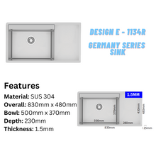 将图片加载到图库查看器,LEVENZO Germany Series Sink