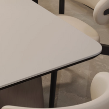 Muatkan imej ke dalam penonton Galeri, Erika V Shape Leg Sintered Stone Dining Table