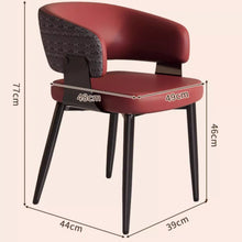 Muatkan imej ke dalam penonton Galeri, Foley Mid Back Rest Arm PU Dining Chair