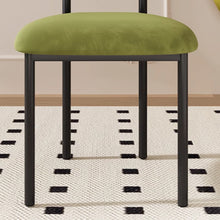 Muatkan imej ke dalam penonton Galeri, Jade Premium Velvet Fabric Dining Chair