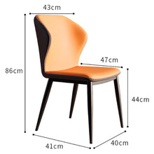 Muatkan imej ke dalam penonton Galeri, Vinny Back Posture PU Leather Dining Chair