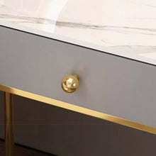 Muatkan imej ke dalam penonton Galeri, Haney Celebrity Round Edge Dressing Table Set 0.8m to 1.2m