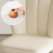 Muatkan imej ke dalam penonton Galeri, Kyan Designer Backrest Cream Leg Dining Chair