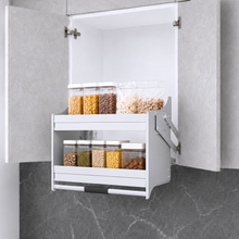 Muatkan imej ke dalam penonton Galeri, MIRAI Up & Down Storage Kit Elevator Basket With Anti - Slip Mat - White