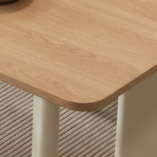 Load image into Gallery viewer, Hayden Solid Wood With Trendy Cream Leg Dining Table