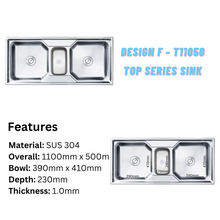 将图片加载到图库查看器,LEVANZO Double & Triple Top Series Sink