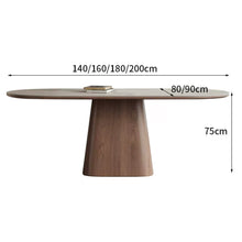 Muatkan imej ke dalam penonton Galeri, Corbett Modern Solid Ash Wood Dining Table