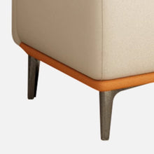 Muatkan imej ke dalam penonton Galeri, Murphy Back Rest Dual Tone PU Leather Storage Bench