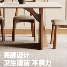 将图片加载到图库查看器,Darcey Sintered Stone Top With Solid Wood Base Dining Table