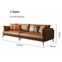 将图片加载到图库查看器,Giordano Western PU Leather Italian Design Sofa