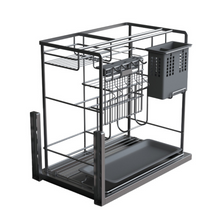 将图片加载到图库查看器,MIRAI Multi Function Basket With Undermount Soft Closing Slide - Dark Grey
