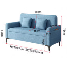 将图片加载到图库查看器,Marino Storage Fabric Sofa with Side Pocket and Pillow